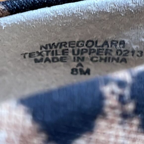 NINE WEST Leopard Faux Stiletto Platform Pumps- 8M - Picture 12 of 16